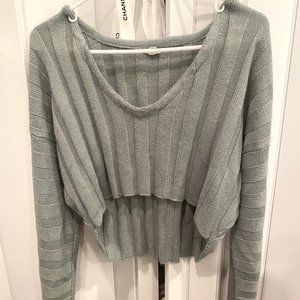 garage victoria crop sweater